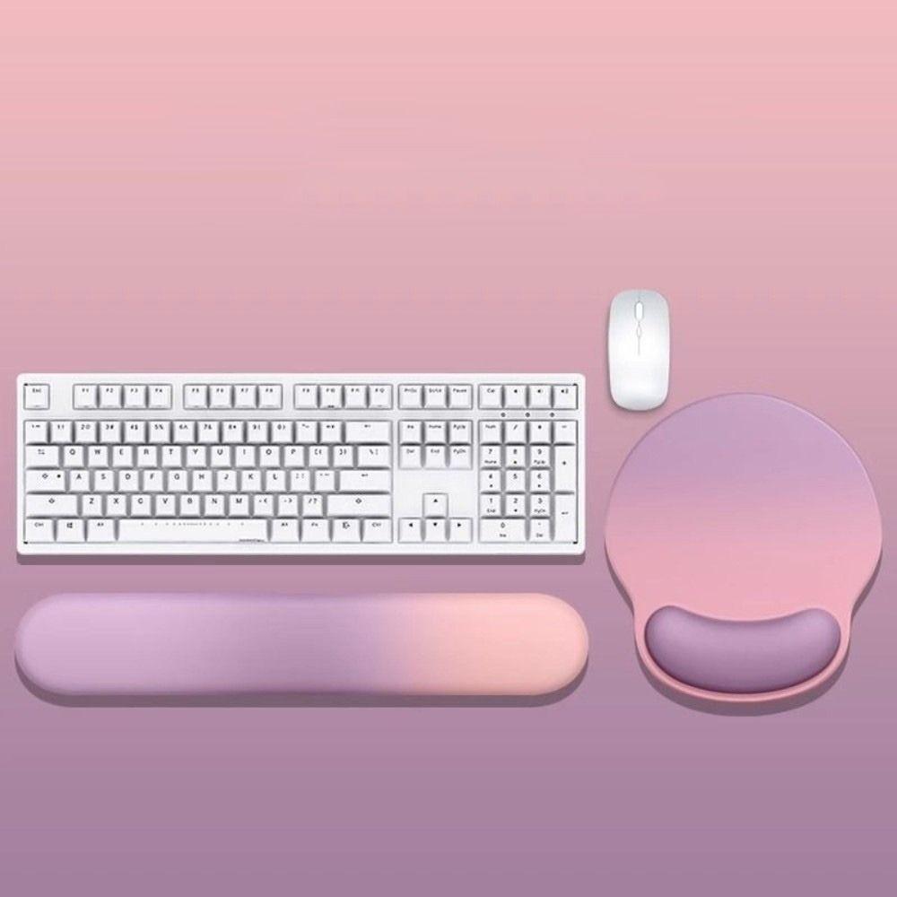 Gradient Design Mouse Pad Set Rubber Ergonomic Wrist Rest  Laptop Accessories