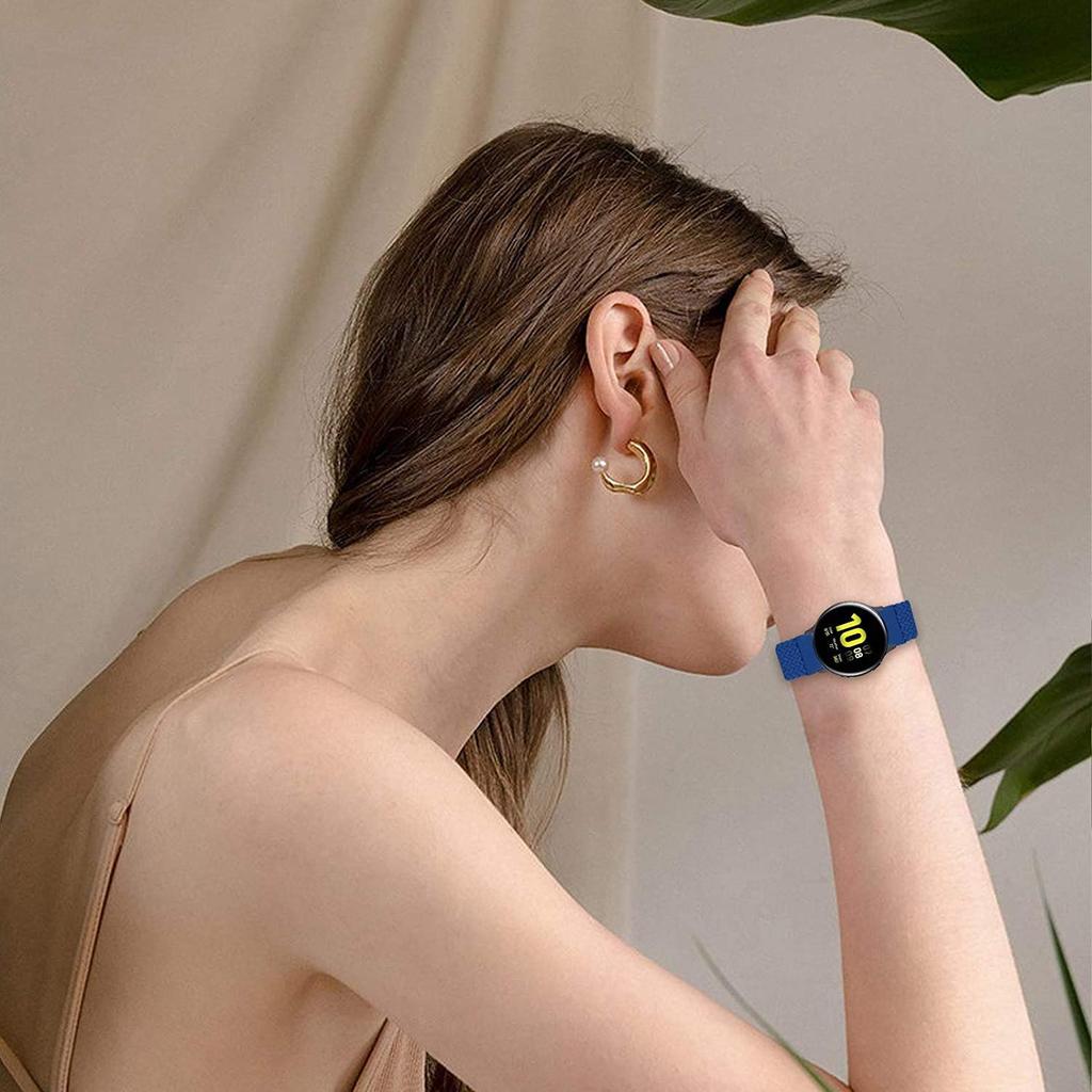 20mm 22mm Uhrenarmbänder für Amazfit GTS/4/3/2/2e/GTS2 Mini/GTR 4/3 pro/GTR2/2e/2 Geflochtenes Solo-Loop-Armband Amazfit bip 6 5 Band