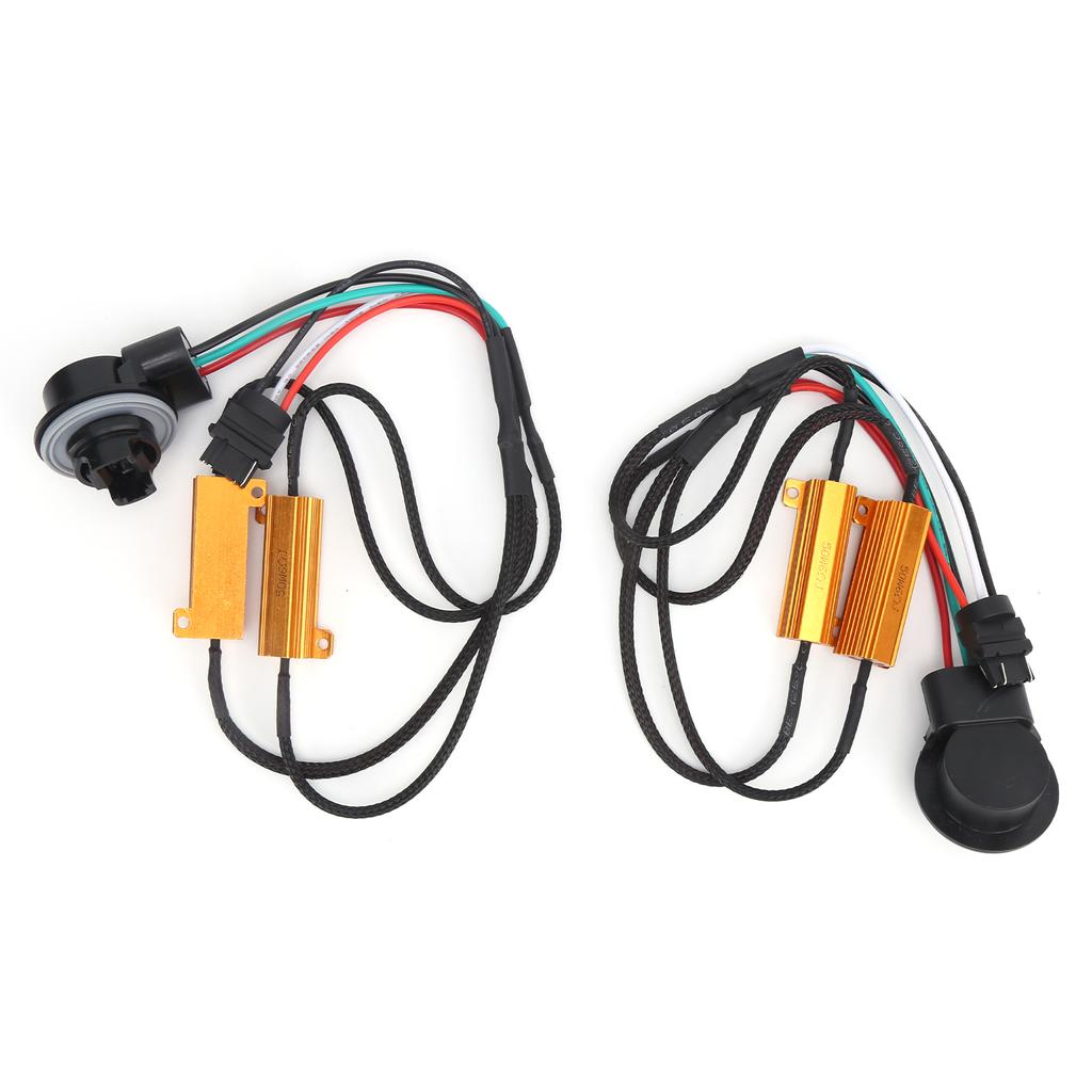 2pcs 50W 3157B LED Decoder Load Resistor Canbus Flash Error Free Canceller for Car Headlight