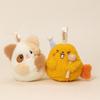Knock On The Wooden Fish Plush Keychain With Soft Polyester Filling For Gift And Decoration