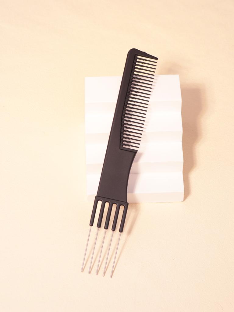 3-piece multifunctional double headed comb set, stainless steel ponytail comb wide toothed comb Special for real hair wigs