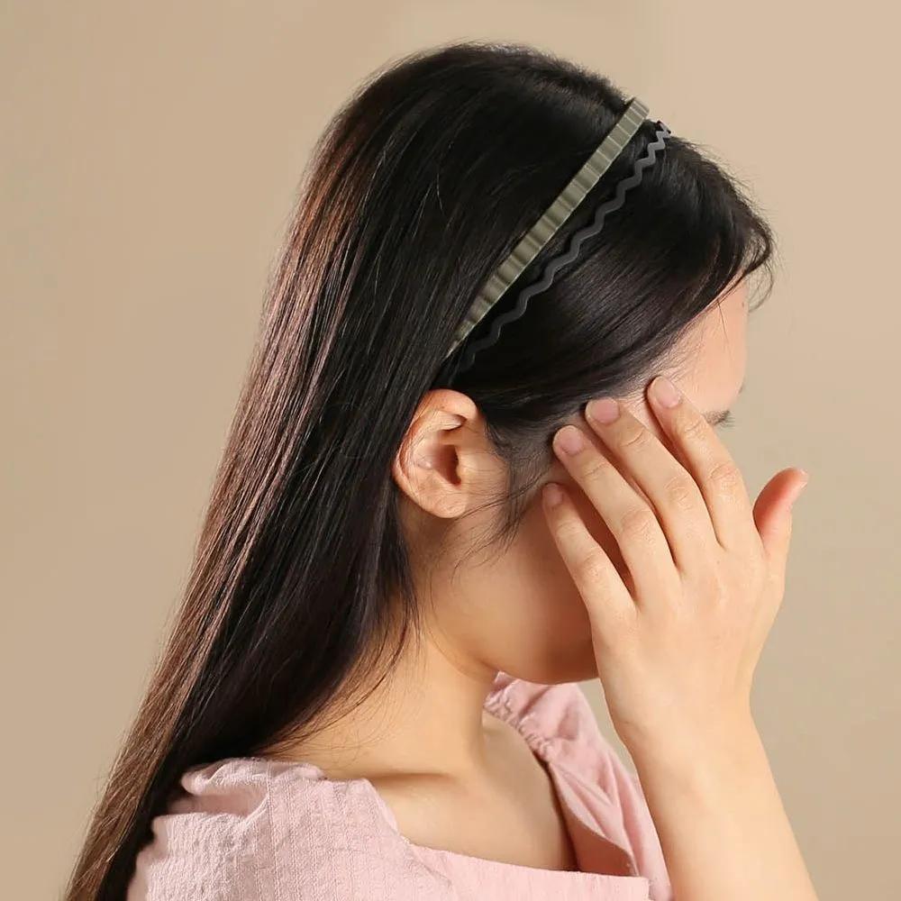 Hairband Daily Hairband Angel Shushu Matte Wave Set Green Black