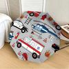 1pc Emergency Vehicles Pattern Automatic Open/Close Umbrella, Formal Events - Ideal Gift for Family or Friends, Outdoor Accessory yy251211168