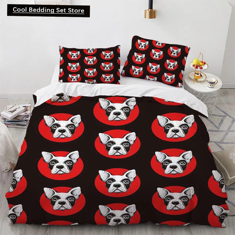 Corgi Dog King Queen Duvet Cover Yellow Cartoon Puppy Bedding Set For Kids Boys Girls Kawaii Pet Animal Pink 2/3Pcs Quilt Cover