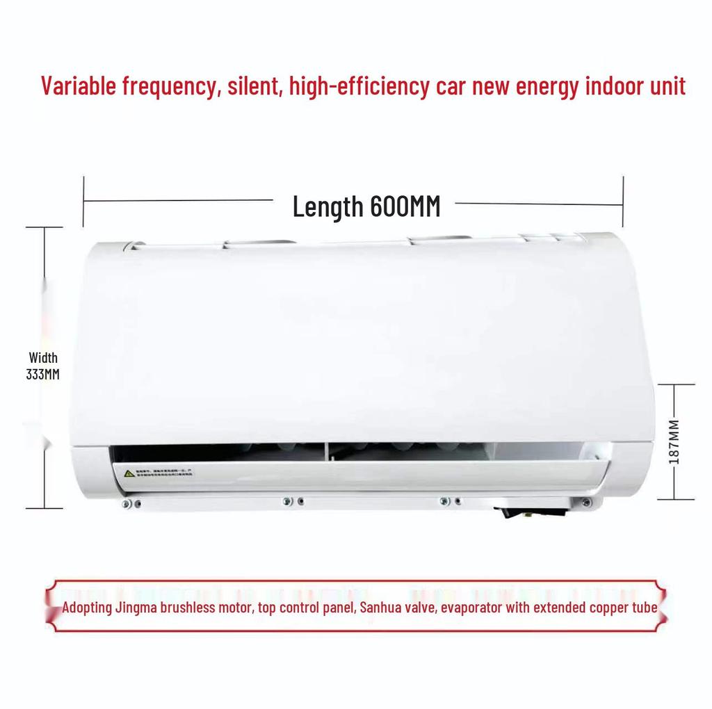 Smart Variable Frequency Rooftop Air Conditioner for RVs, Refrigerated, and Modified Vehicles with Electric Heating and Cooling