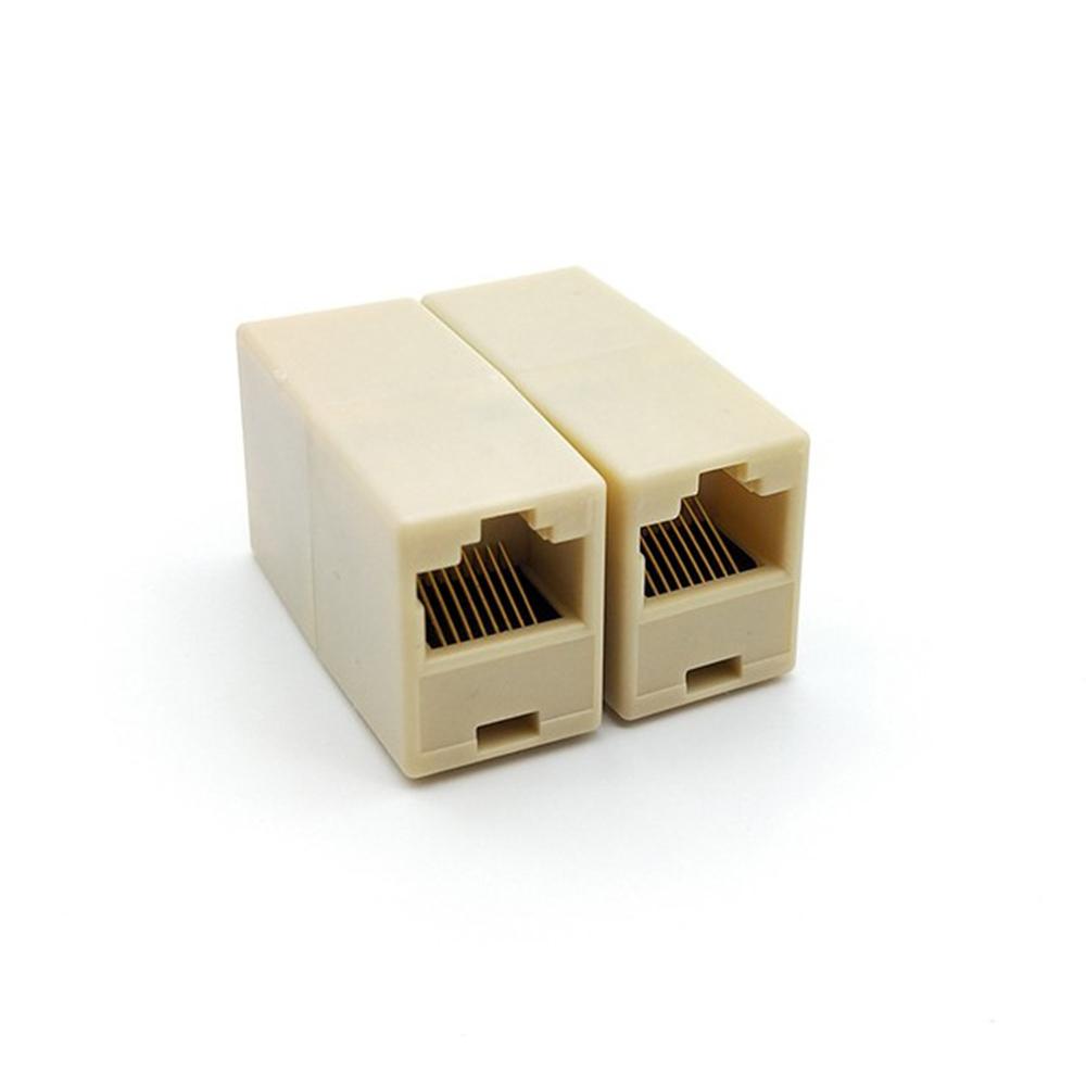 RJ45 Stecker Netzwerkkabelverbinder Kabelverbinder Kupplung RJ45 Verlängerung Stecker Dual Gerader Kopf