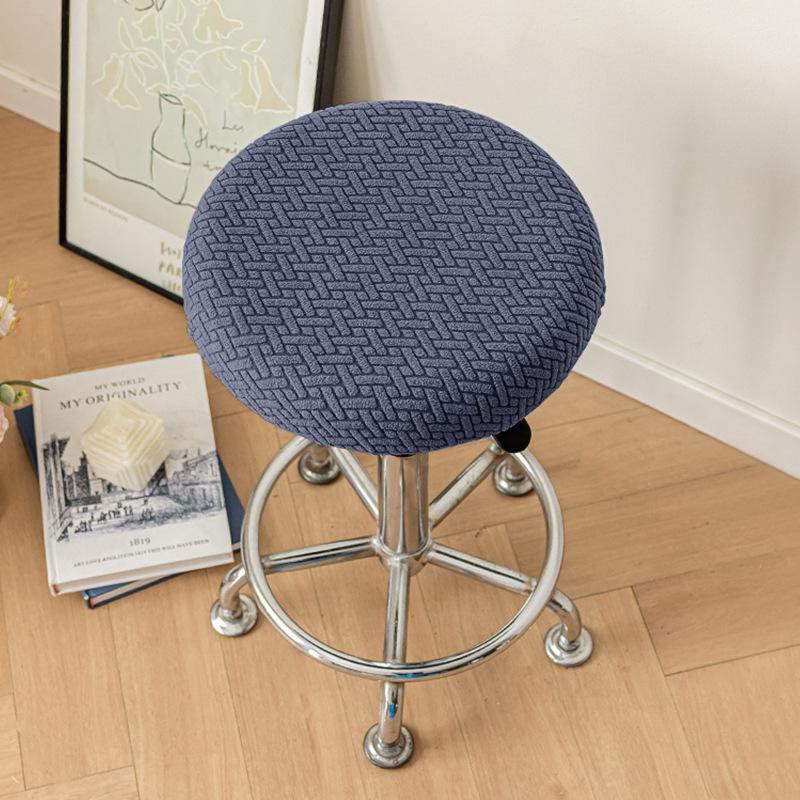 Round Stool Cover Bar Yard Swivel Chair Universal Cloth Seat Cover All-inclusive Chair Bench Round Universal Small Seat Cushion