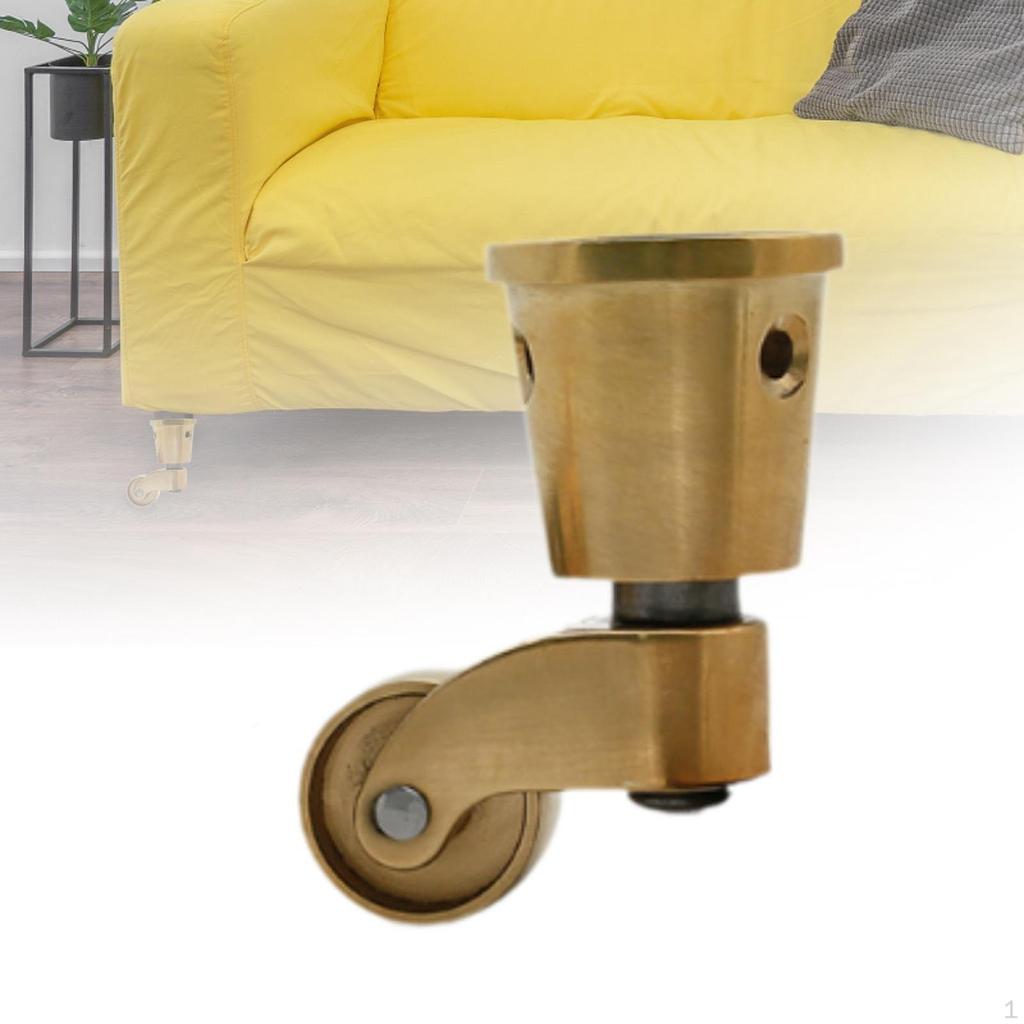 Heavy Duty Swivel Caster Furniture Brass Wheels