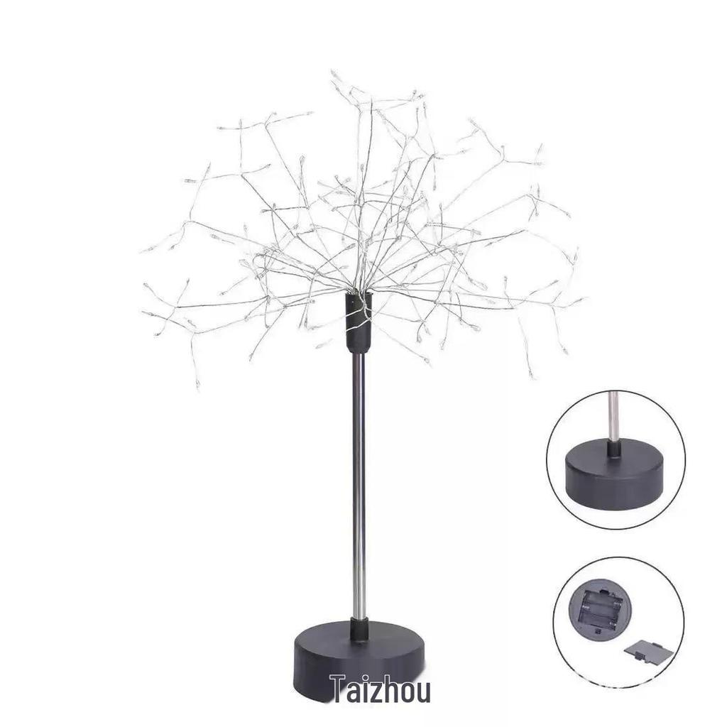 Copper Wire Fireworks Desk Lamp - Dandelion Starry Light, Warm Indoor Decoration, Birthday & Christmas Gift
