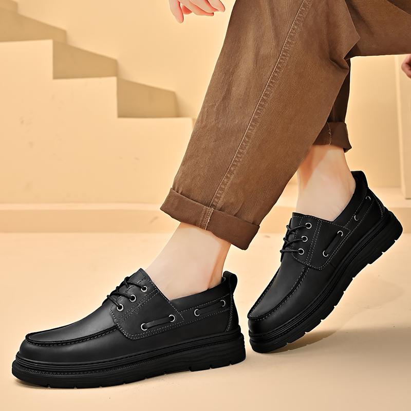 2014 Новые высококачественные мужские туфли 100% натуральная кожа повседневная обувь — фото 4