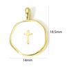 1 Piece Brass Concise Brass Moon Lighting Charms For Jewelry Making 18K Real Gold Plated Irregular Pentagram Star Enamel Pendant