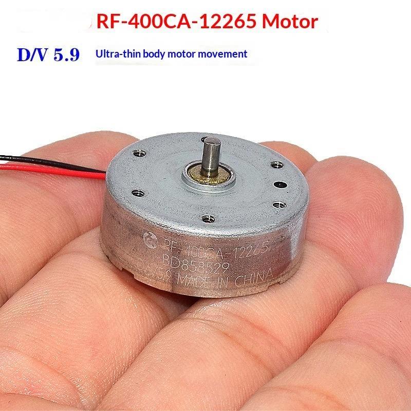 1 Stück Hochgeschwindigkeits-Mini-Rundmotor 24 mm Rf-400Ca-12265 D/V 5,9 6V 11500 U/min für Auto AV CD DVD-Player Motor