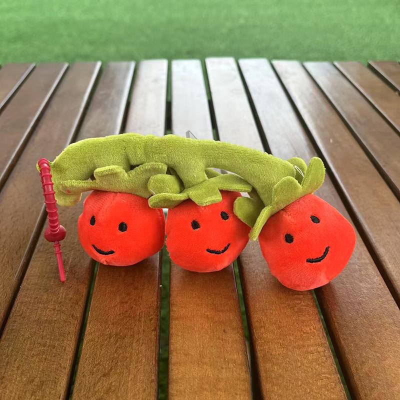 Creative Fun Fruit Plush Doll Home Bedroom Companion Ornaments Cute Doll Pendant Keychain Backpack Decoration Birthday Gift