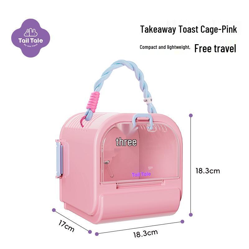 

Прозрачная портативная сумка для выгула хомяка и сахарного поссума