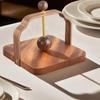 Chinese Style Walnut Wood Napkin Holder Square Tissue Storage Box Tabletop Tissue Holder  Hotel