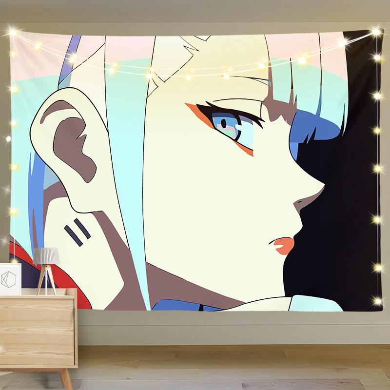 Short Plush Hanging Cloth Anime Background Cloth Bedroom Dormitory Decoration Painting Living Room Wall Cloth Hanging Blanket