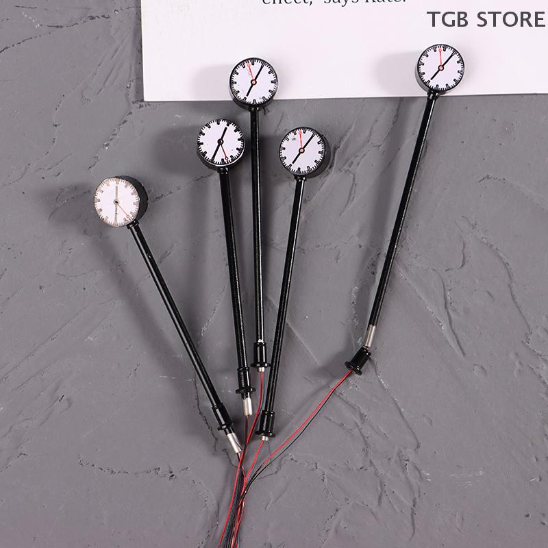 1Pcs 3V Miniature Led Lighting Model Railway HO N Scale Lights Lit Platform Clock Lamp Train Station Layout