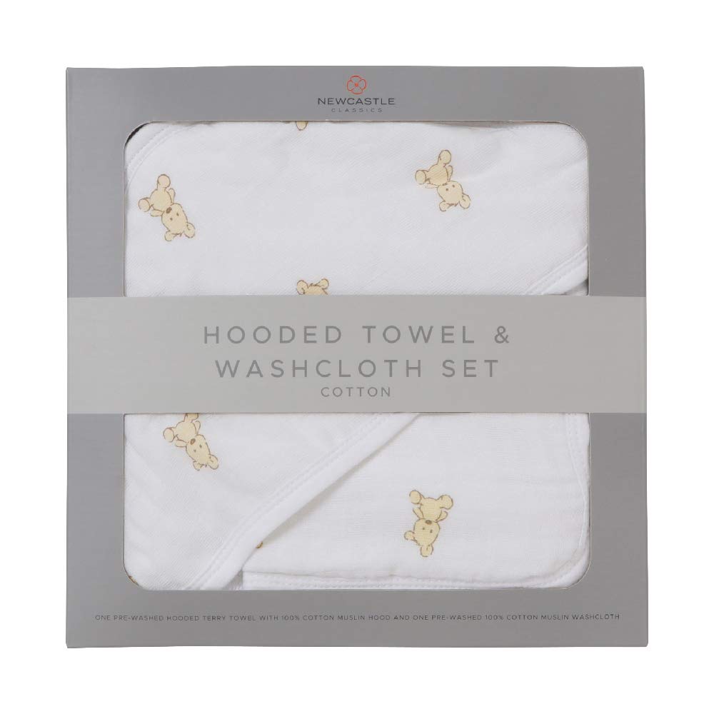 

Набор полотенец с капюшоном и мочалок Newcastle Classics Хлопковый муслин Японское полотенце с капюшоном Полотенце для рук Махровая ткань Купание Прогулка Плюшевый мишка с капюшоном + [Официальный