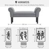 Soft Upholstered Bed Bench, 102x36x51 cm, Grey