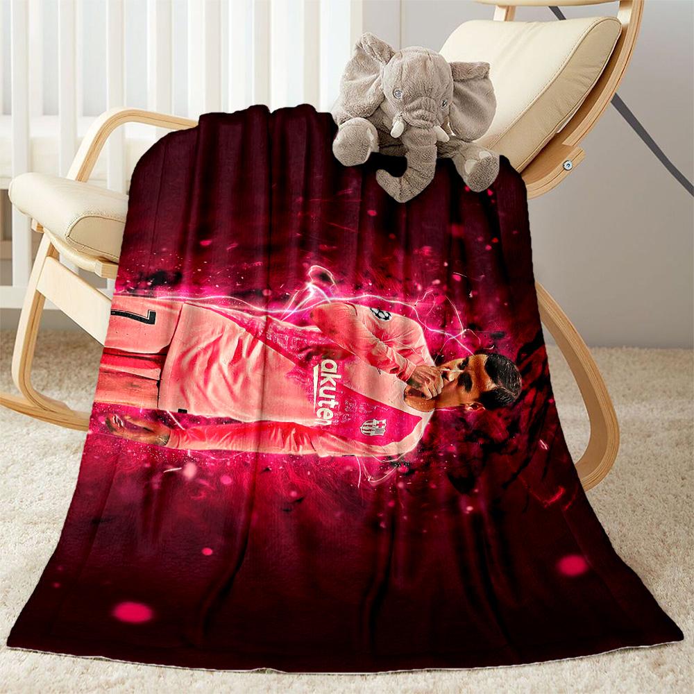Brazilian Football Player Celebration Blanket Ultra-Soft Great for Office Chair Chair Office Four Seasons Universal Modern Style