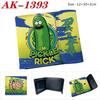 Rick und Morty Geldbörse PU-Leder Druckknopf Faltbar Anime Kartenhalter Tragbare Kurze Geldbörse