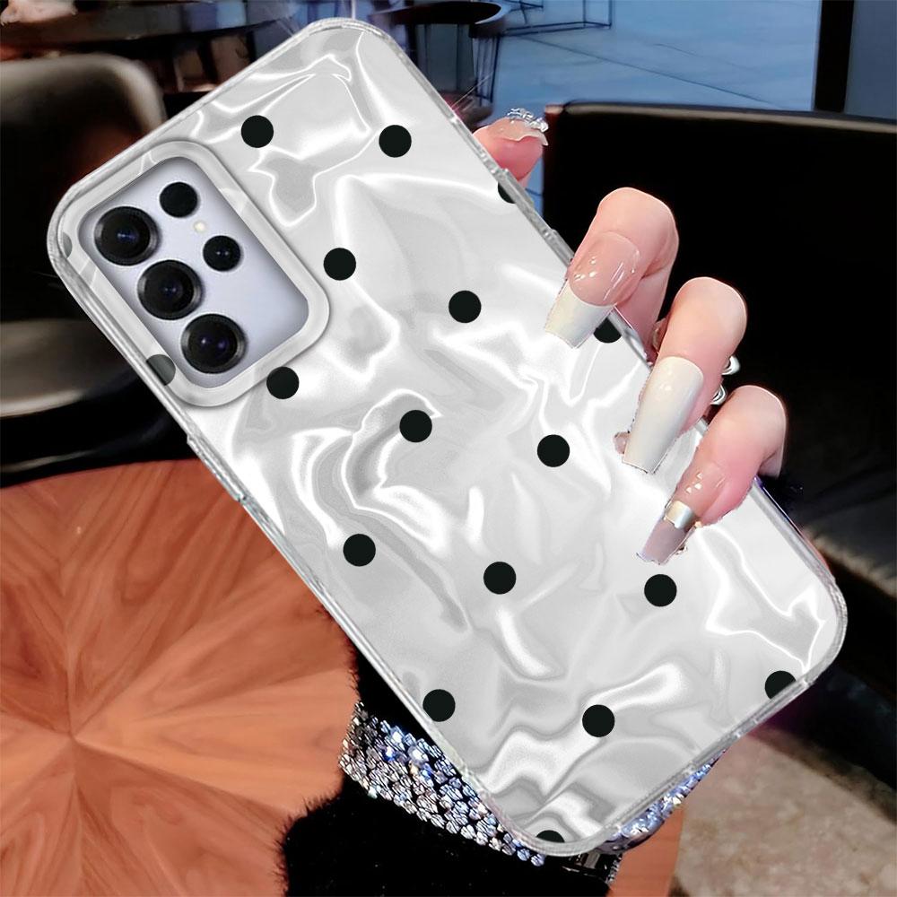 Elegant Phone Case For Samsung Galaxy S26 S25 Ultra S24 Plus S22 S21 S20 S23 FE Artistic Colorful Circular Dots Cover Water Wave
