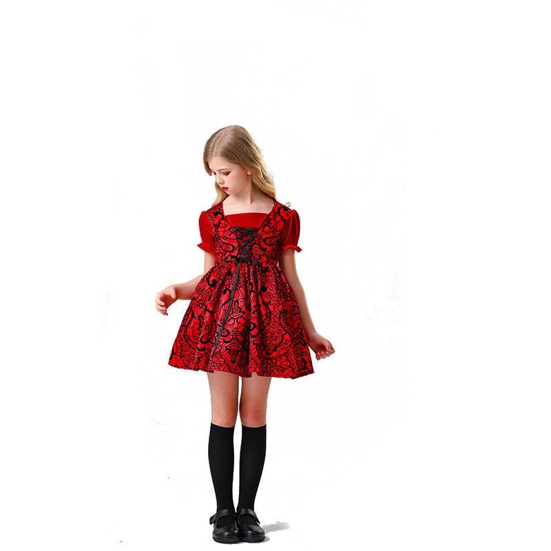 Cosplay Children's Halloween Cloak Cloak Little Red Riding Hood Costume Medieval Costume Cosplay June 1 Costume