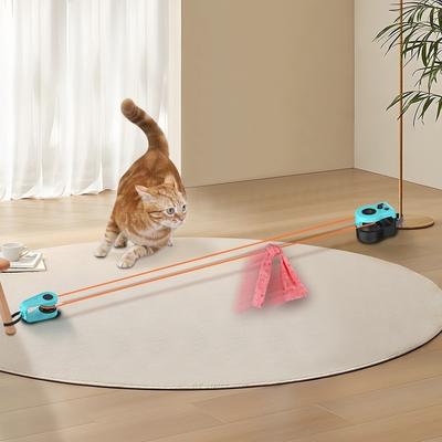 Verstellbare Geschwindigkeit Interaktive Katze Mentale Stimulation Jagd Laufen Bewegung Katzenlaufband DIY Maus Katzen Laufrad gelangweilter Kätzchen