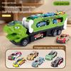 Children's Transforming Dinosaur Track Car with Storage, Alloy Material, Boys' Toy, Extended Edition 
