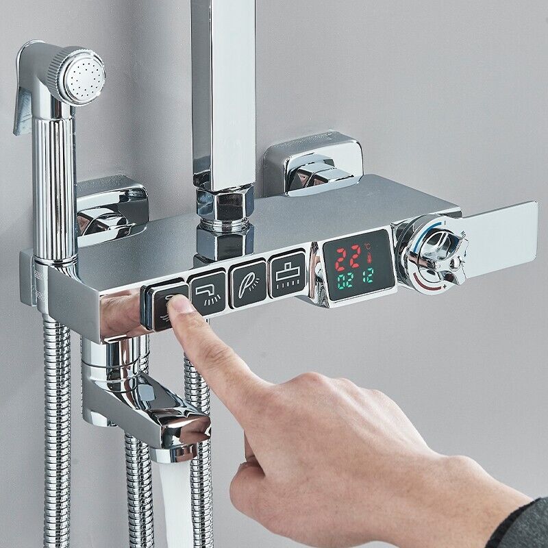 Купить Хромированные душевые системы с насадкой для тропического душа ...