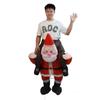 Santa Costume Funny Father Christmas Riding Inflatable Show Party Cosplay Role Playing Props Adult(150 190cm)