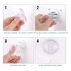 ABWR-6X Large Transparent Reusable Heavy Duty Vacuum Suction Cup Hook