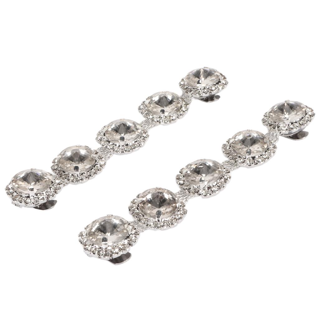 2 Stück Kristallglas Strass Schuhclips Stilvolle Strass Schuhclips Dekoration für DIY Hochzeit