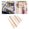 Set di 5 Pezzi di Bastoncini per Telaio a Mano in Legno Accessori per Tessitura e Lavorazione a Maglia Forniture Legno di Faggio Strumenti per Artigianato Fai-da-Te
