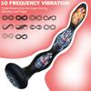 Smart Heating Anal Plug Electric Shock Butt Plugs Anal Beads Prostate Massager Female Masturbator Erotic Sex Toys for Couple