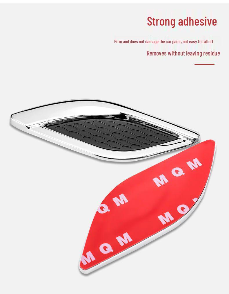 Car Exterior Decorative Shark Gill Air Vent Sticker - Door/Side/Hood Modification