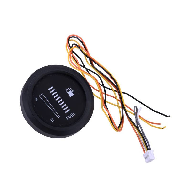 12/24V 2 52mm Car Motorcycle Fuel Level Meter Gauge LED Display Digital 10 Grid New