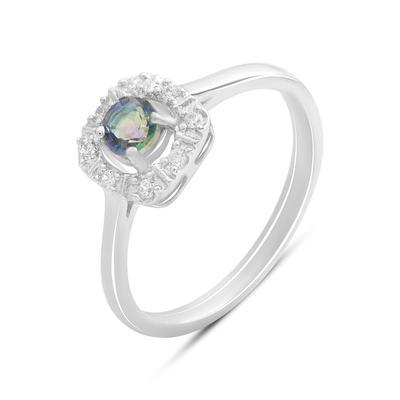 Silberring mit Mystic Topas 0,358ct, Gewicht des Produkts 2,25 g (2190400)