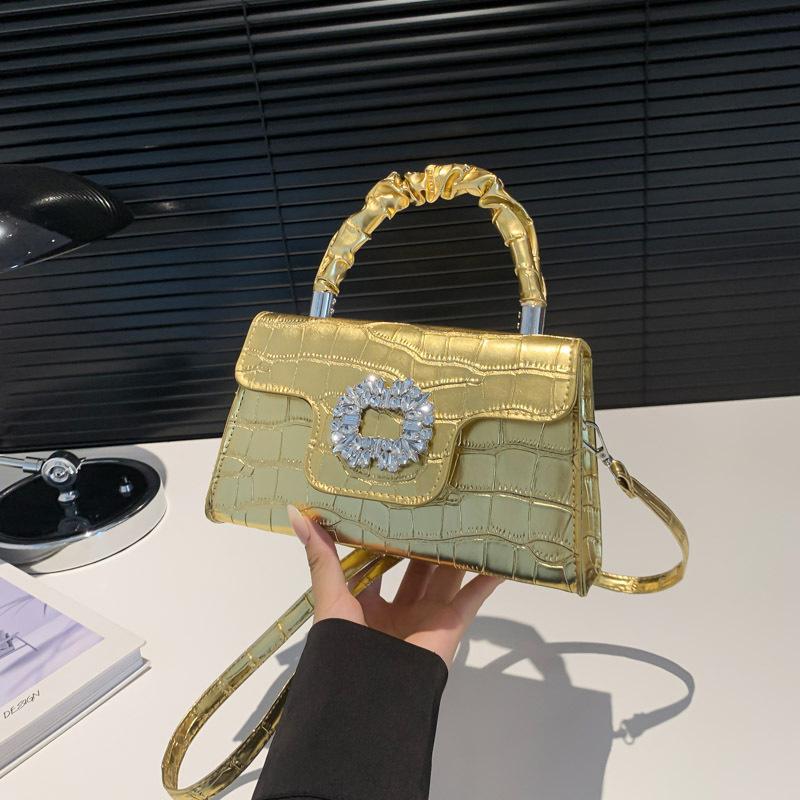 New Casual Simple Handbag Fashionable and Beautiful Personalized Bag Women's Texture Single-shoulder Square Bag