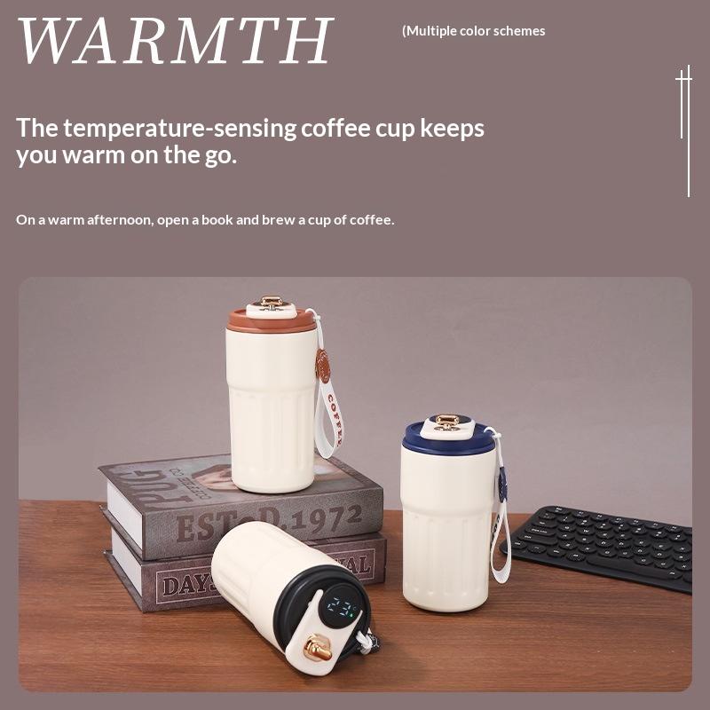 Hochwertiger Becher Heiß- und Kalt-Vakuumisolierter Becher Edelstahlbecher Tragbarer Wasserbecher