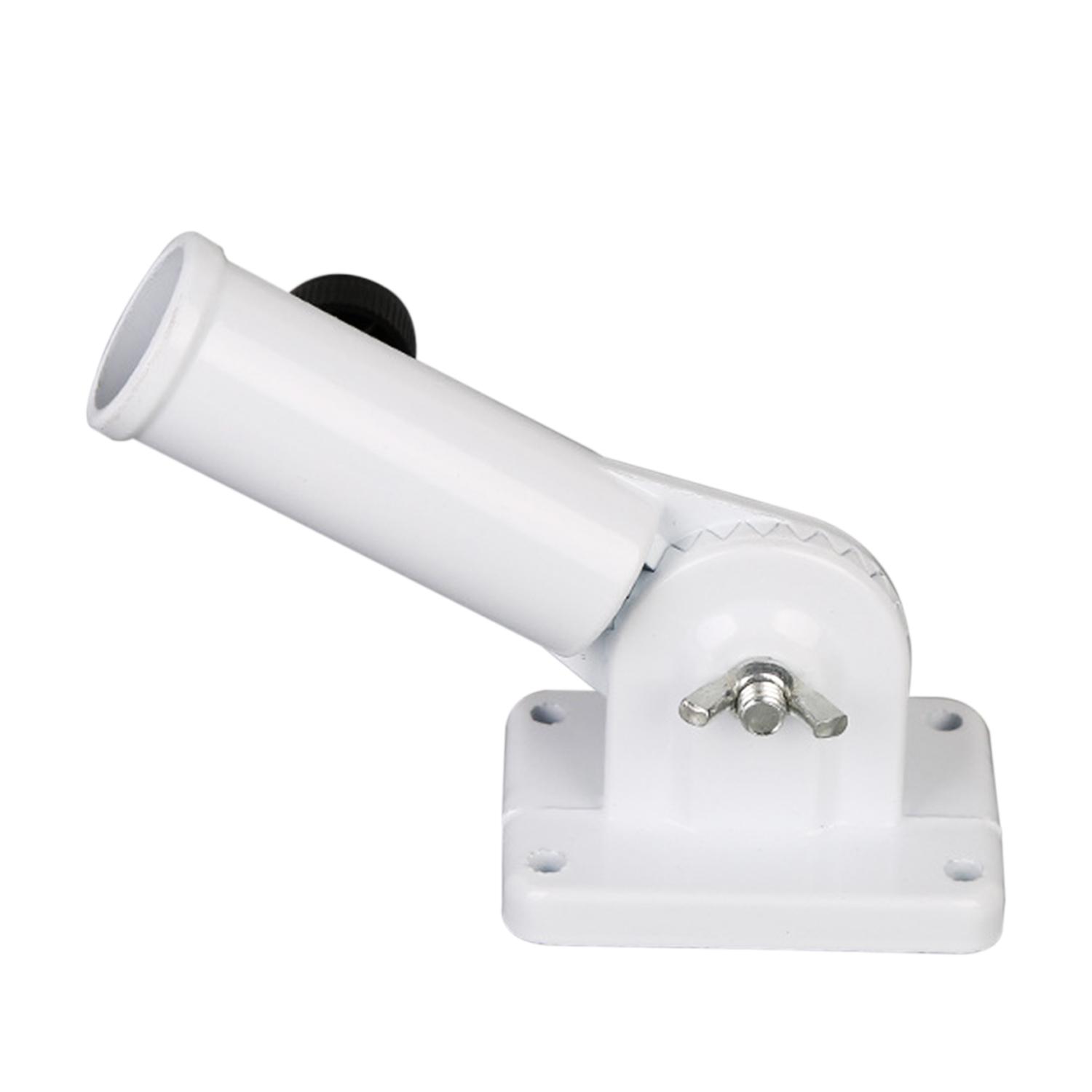 

90°Adjustable Wall Flag Pole Base Flag Pole Mounting Bracket With Hardwares Aluminum Flag Holder Bracket