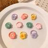 Pack of 10 Cartoon Hair Ties with Fruit/Flower Theme Designs for Little Girl and Children Sprinig Hair Styling Hairband