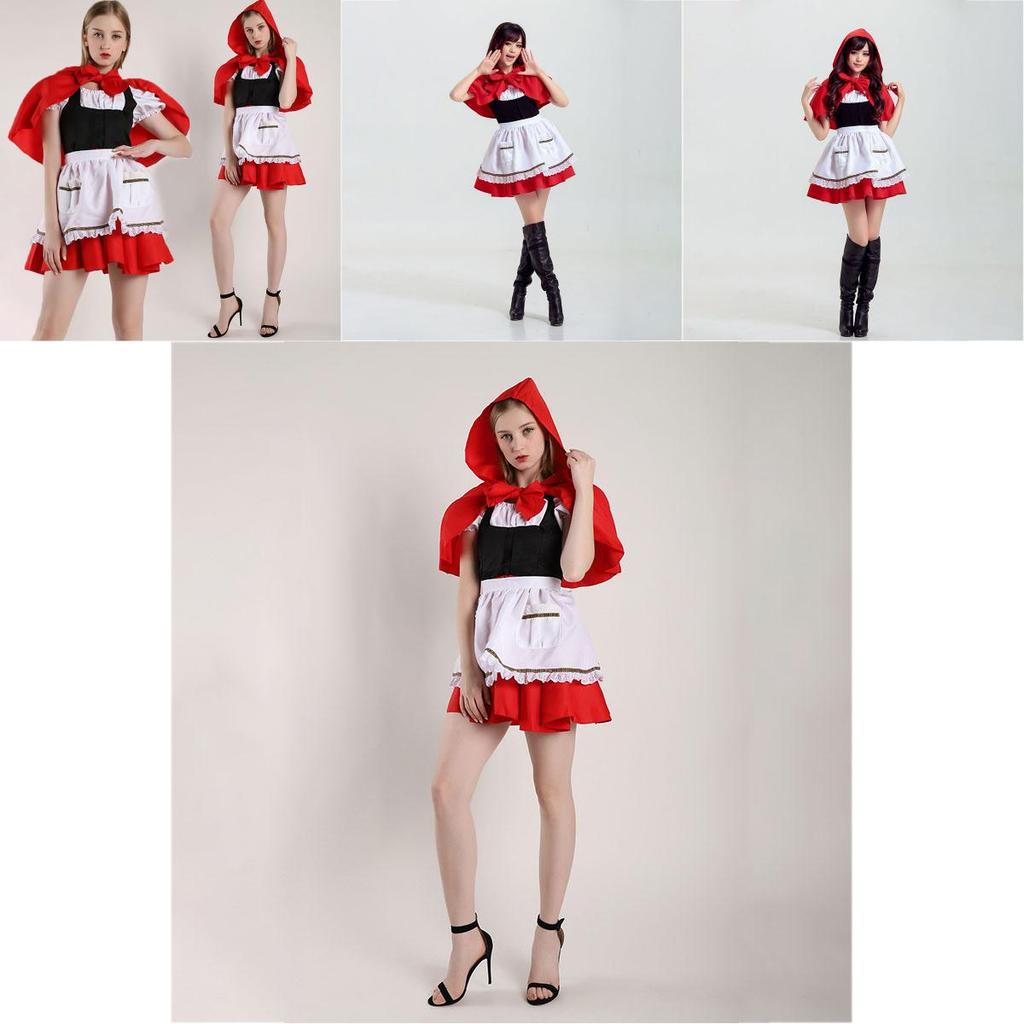 Enchanting Cosplay Christmas Princess Dress Little Red Riding Hood For Adults