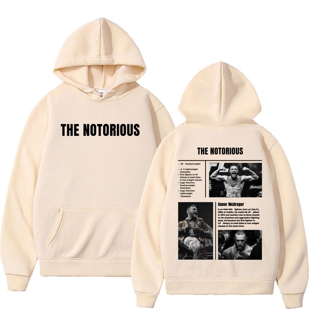 Limited The Notorious Conor McGregor Sweatshirts Men Women Violence Aesthetic Gothic Hoodies Pullovers