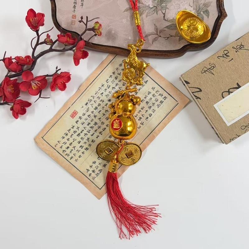 1Pcs 2027 Chinese Goat Year Decor Red Tassel Cute Lucky Hanging Ornament for Spring Festival Housewarming Gift