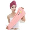 Women's Coral Fleece Embroidery Bath Cap - Soft, Absorbent, Thick Dry Hair Towel Wrap