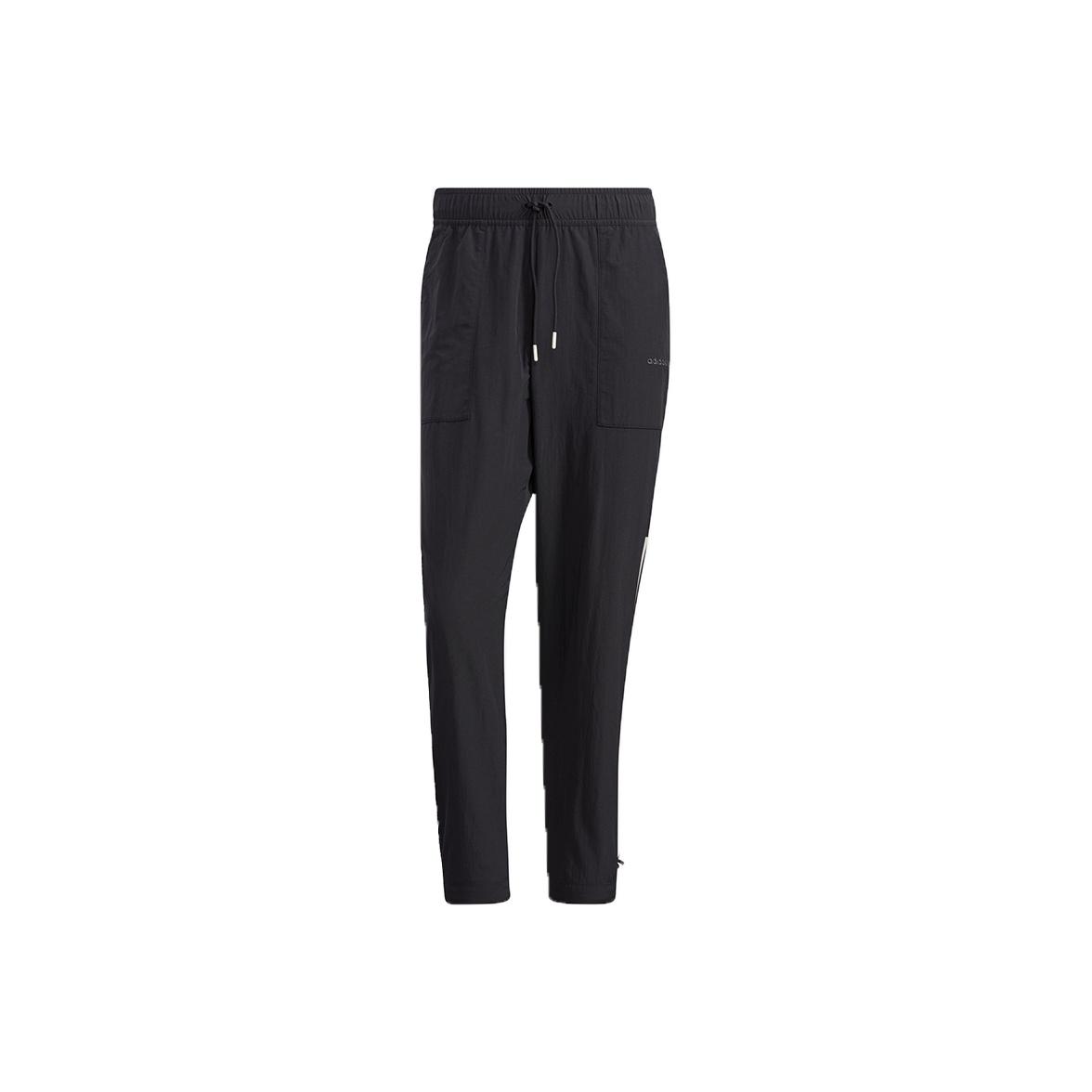 Adidas Neo Casual на шнуровке дышащие длинные спортивные брюки мужские черные H57450 M