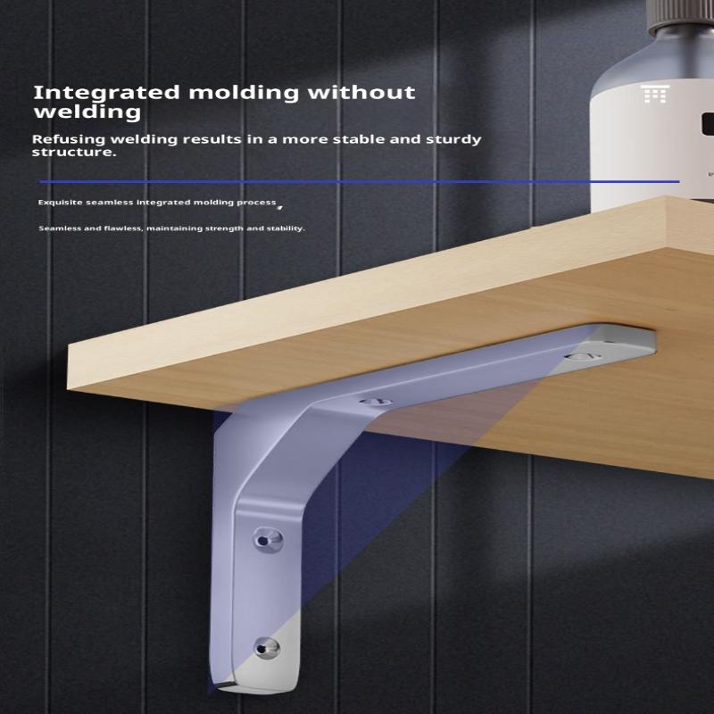 1PC Angle Brackets Industrial Floating L Shelf Bracket Thick Heavy Duty Wall Mounted Shelf