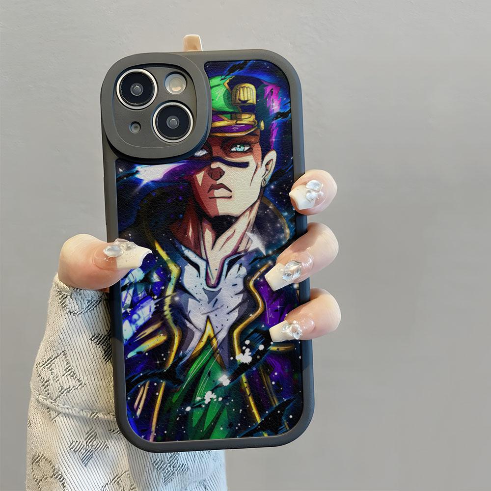 JoJo's Bizarre Adventure JoJo Anime Handyhülle Handyhülle Für IPhone 16 14 13 11 12 Pro Max Mini X XR XS 8 Plus Mini Lammfell Si