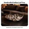 Decorative Tray with Leaf Shape Aluminum Shaped Long-Lasting